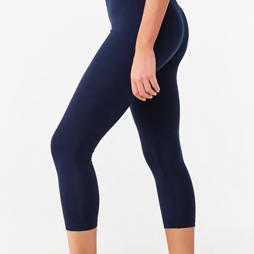 Forever 21 navy high-rise leggings